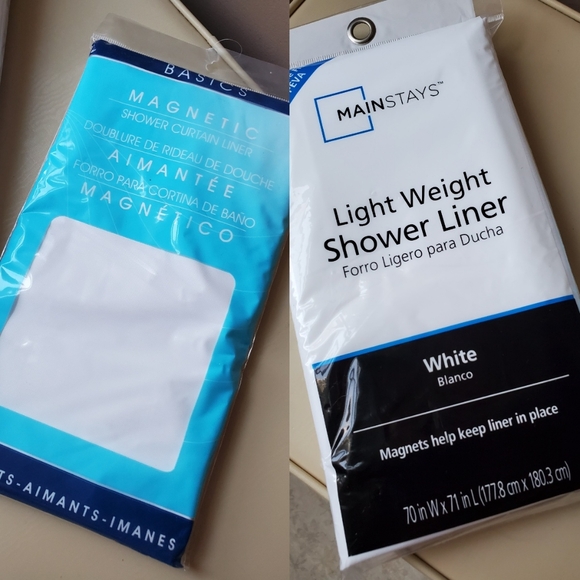 Brand new set of 2 shower liners! Sealed - Picture 5 of 5
